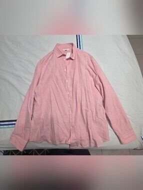 Banana Republic Pink Linen-Blend Button Shirt